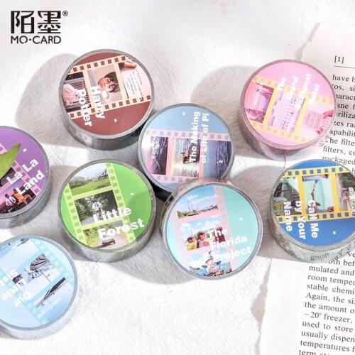 Movie Life Series Tape Washi Tape Scrapbooking Decorative Adhesive Tapes Paper Time Film Series Stationery Sticker