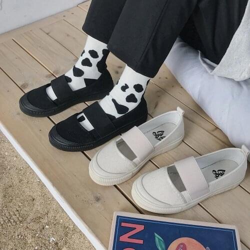 Breathable Work Nurse Loafers Women White Black Flats Casual Comfortable Flat Ballerina Canvas Shoes Fashion Mary Jane Shoes New