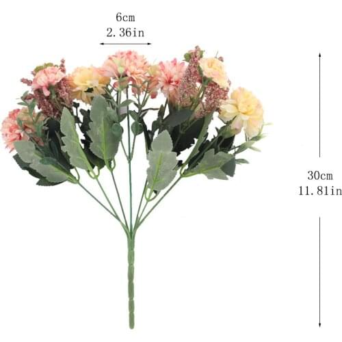 Hydrangea silk flower Ball White Dandelion artificial flowers birthday home wedding decoration accessories fake flowers bouquet
