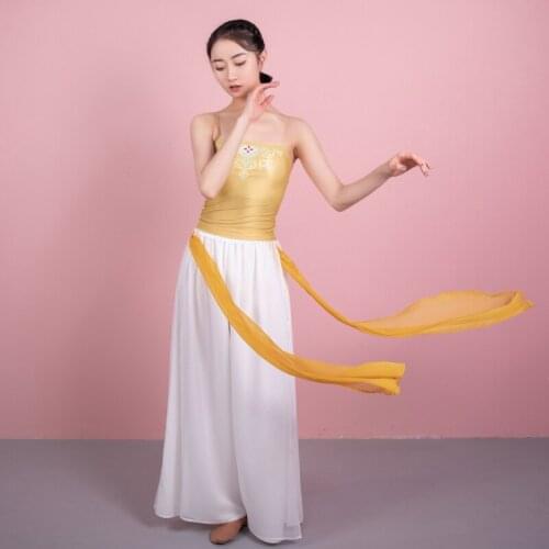 Classical Dance Pants Women Folk Dancewear Chinese Dance Costume Fairy Clothes Rave Practice Wear Lyrical Dancer Outfit JL2795