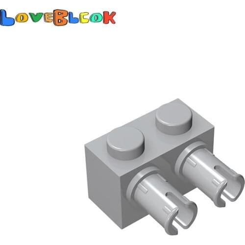 Brick 1x2 with 2 Pins Building Blocks Assembles MOC Parts DIY Toy Creative Educational For Kids Compatible 30526/53540 10pcs/Lot