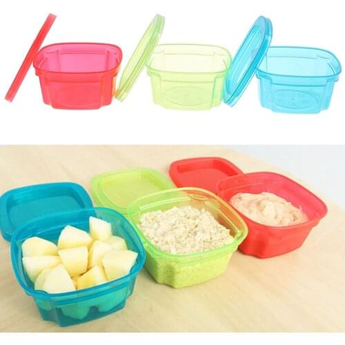 1Pc 200ml Set Baby Food Container Memory Storage Box Baby Milk Box Infant Feeding bottle