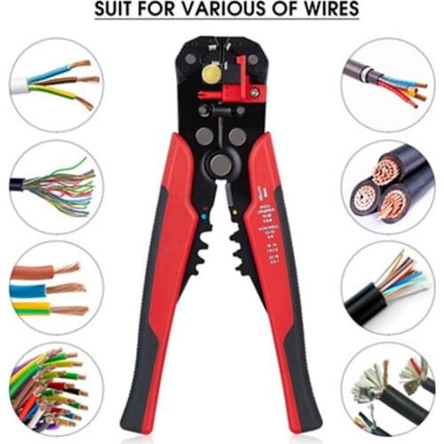 Multifunctional wire stripper Home automatic wire stripper 5-in-1 scissors crimping pliers crimping pliers disassembly tool
