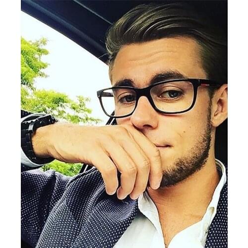 Fashion Men Anti Blue light blocking glasses Women Square Anti eye fatigue Computer gaming glasses Clear lens Transparent glass