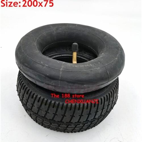 Lightning Delivery 200x75 Outer Tyre Inner Tube for Electric Scooter Go Kart Parts