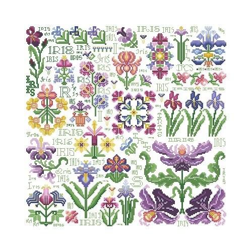 GG Rabbit and fox with love cross stitch kit Animal cotton thread Love lock canvas stitching embroidery The dream of the tail