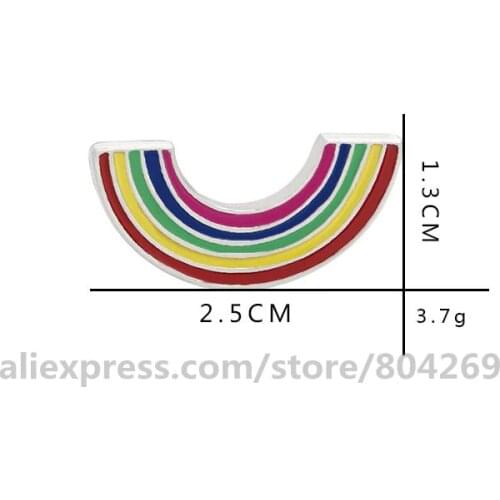 New Fashion Jewelry Suit Shirt Brooch Wholesale Factory Price Rainbow Brooch Clothing Pin