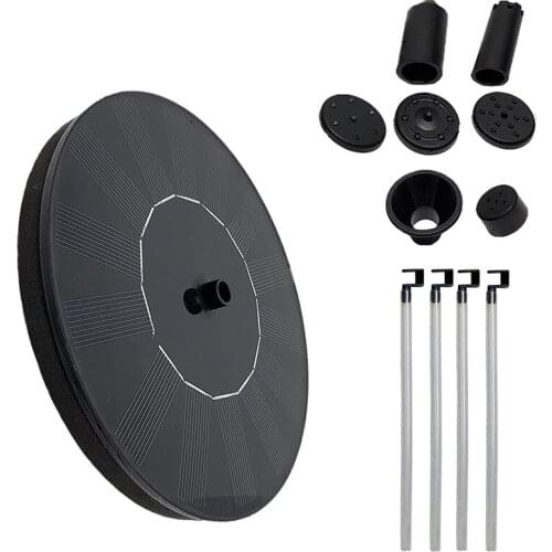 New Solar Fountain Pump Mini Solar Powered Bird Bath Fountain Pump Solar Panel Kit Water Pump for Pond, Pool, Garden