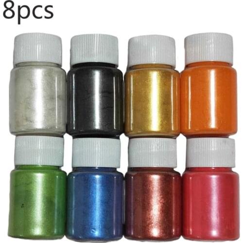 1 Set Pearlescent Mica Powder Epoxy Resin Dye Pearl Pigment DIY Jewelry Crafts