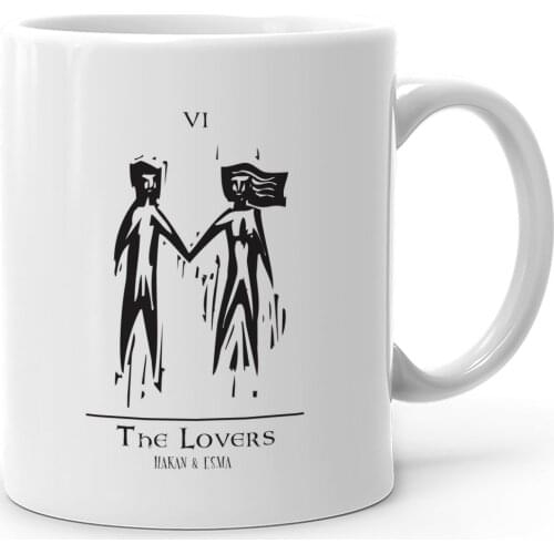 Personalized Tarot The Lovers (Lovers) White Mug Cup