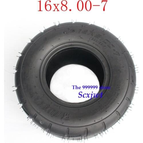 Lightning shipping 16x8.00-7 ATV Tire Fit for ATV 50CC,90CC,70CC,110CC,125CC Outer Tubeless