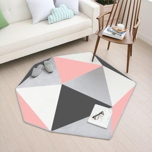 Special Shape Nordic Carpet For Living Room Simple Modern Mat bedside Bedroom Room Tea Table Sofa Rug Home Cushion