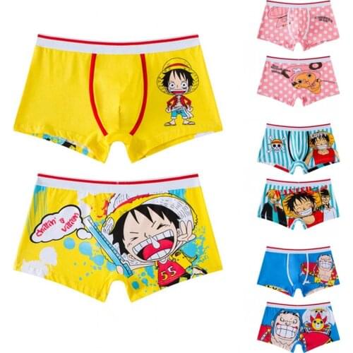 ONE PIECE Cosplay Underpants Boxer Shorts Man cotton Male Panties Breathable Funny Mens Underwear