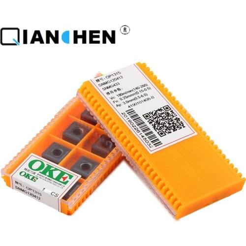 OKE 10pcs/lot High Precision High Performance High Strength CNC SNMG120412 OP1315 Industry Carbide Inserts Internal Turning Tool