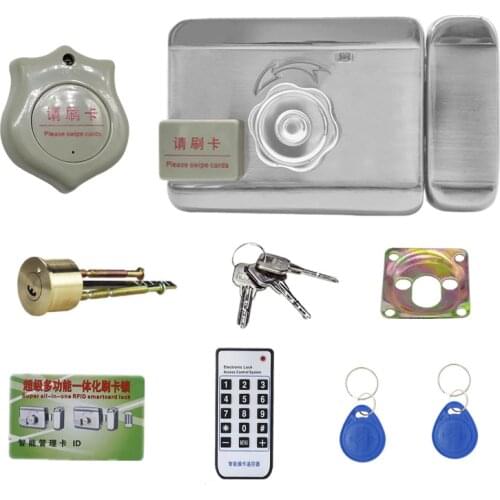 Smart Electric Control Door Lock Home Intelligent Anti-Thief Mute Lock Door Access Control System Kit DC 12V for Home Security