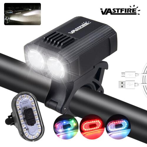 Bicycle Taillight USB Rechargeable Waterproof 14 Modes MTB Road Bike High Bright LED Lamp Cycling Safety Warning Bike Taillight