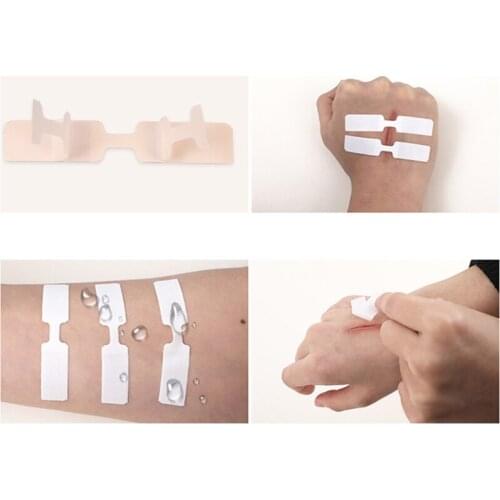 10Pcs/Pack 1 x 4.5cm Waterproof Breathable Band Aid Butterfly Adhesive Band Aid Wound Closure Adhesive Bandages Emergency Kit