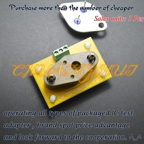 High-quality F2 Iron seal transistor test socket With PCB Connecting terminal Iron seal transistor test socket