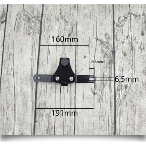 Motorcycle LED Tail Brake Light Side Mount License Plate Bracket Holder, Red