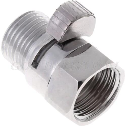 100% Brass Flow Control Valve Water Pressure Reducing Controller Hand Held Sprayer Head Shut Off Stop Switch For Shower Supply