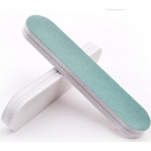 2018 New shine 20PCS free shipping ,90*20*7mm nail buffers,Green+White,nal art tools,factory price~Manicure nail tools nail salo