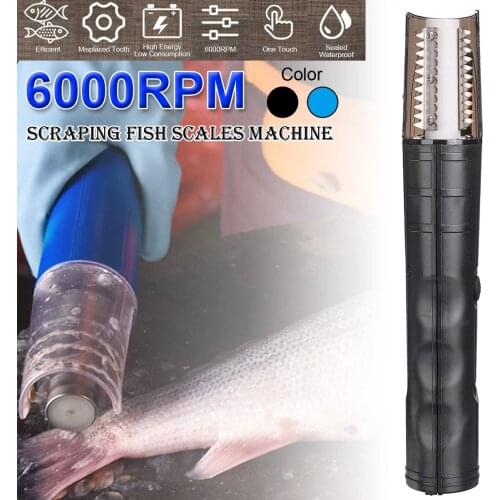 100V-240V Portable Cordless Electric Fish Scaler Fish Scale Scraper Easy Fish Stripper Scale Remover Cleaning Tool Waterproof