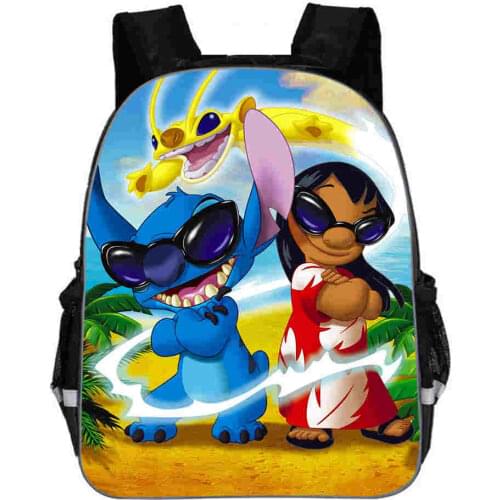 Disney Children cartoon primary bag for school reduction bag girl boy 1-3 grade Stitch bag for school kids backpack