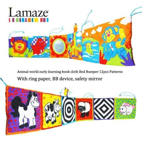 Baby Toys Baby Cloth Book Knowledge Around Multi-touch Multifunction Fun And Double Color Colorful Bed Bumper