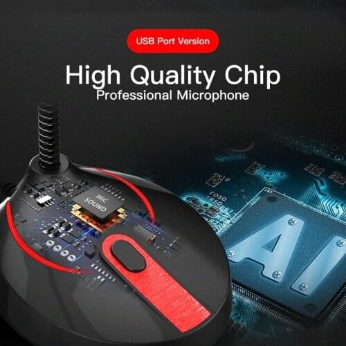 Speakers 3.5mm Jack Plug Wired Microphones for PC Computer Laptop Notebook Loud Speaker USB Microphone Studio Speech