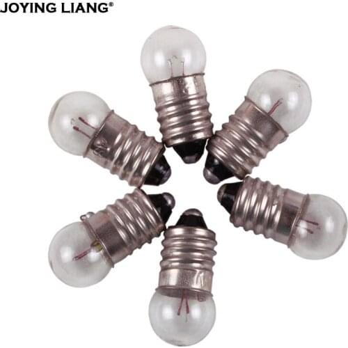 Student Electrical Experiment Lamp 5.2V 0.3A 6V 0.5A 6.2V Light Beads for Old-fashioned Flashlight Bead Bulb 50pcs/lot