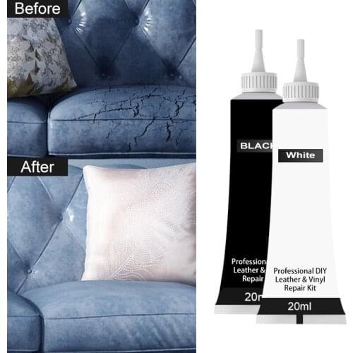 20ml Car Leather Seat Leather Sofa Leather Repair Gel Leather Complementary Color Repair Scratches Cracks Leather Repair Tool