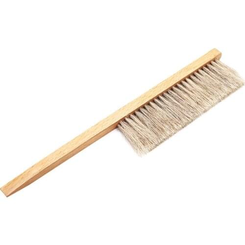 Beekeeping Tools Wood Honey Brush Wasp bee Sweep Two Rows Of Horse Tail Hair New Bee Brush Beekeeping Equipment