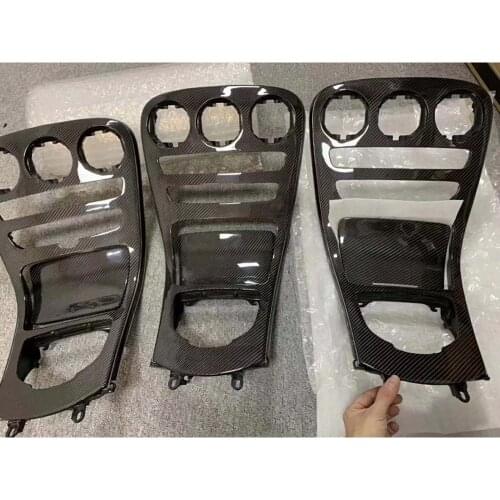 For Mercedes Benz C GLC Class W205 X253 C180L C200L GLC260 GLC Modified Parts Real Car Carbon Fiber Center Console Cover Panel