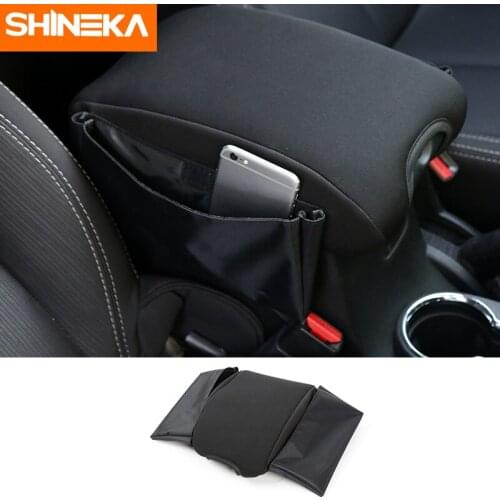 SHINEKA Multifunctional Cloth Car Interior Decoration Seat Armrests Pads Cover Fit for Jeep Wrangler JK 2011-2017 Car Styling