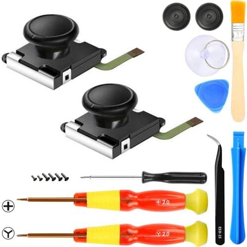 Multifunctional Repair Tool Set For Nintendo Switch Gamepad Joystick Set Disassemble Tool Screwdriver Tweezers Crowbar Set