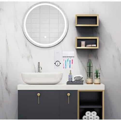 Bathroom Accessories Set Tooth Brush Holder Automatic Toothpaste Dispenser Holder Toothbrush Wall Mount Rack Bathroom Tools Set