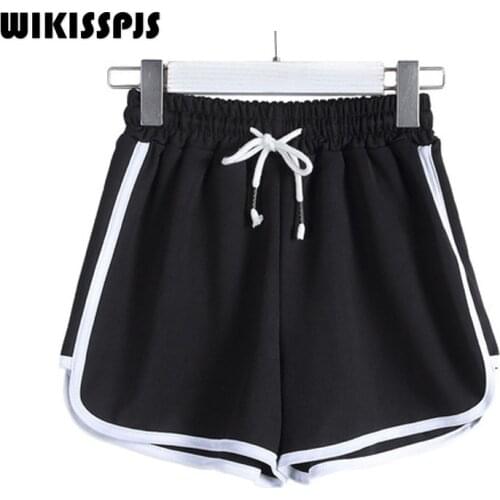 WIKISSPJS 2021 New Summer Sports Shorts Womens High Waist Casual Pants Loose Pajamas Women Bottoms Sleep Shorts Lounge Pants