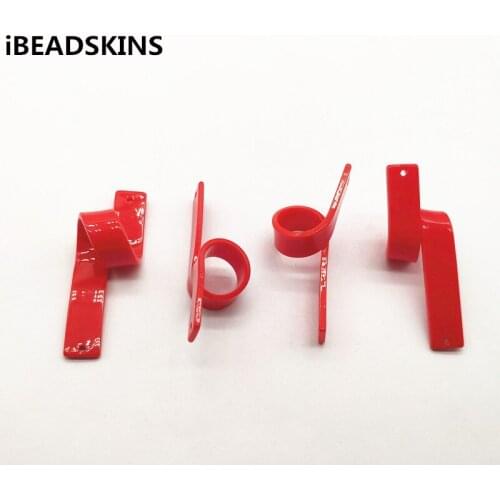 New arrival! 57x20mm red color 50pcs acetic acid Twist-shape Connectors for Earring accessories,Earring parts,Jewelry Findings
