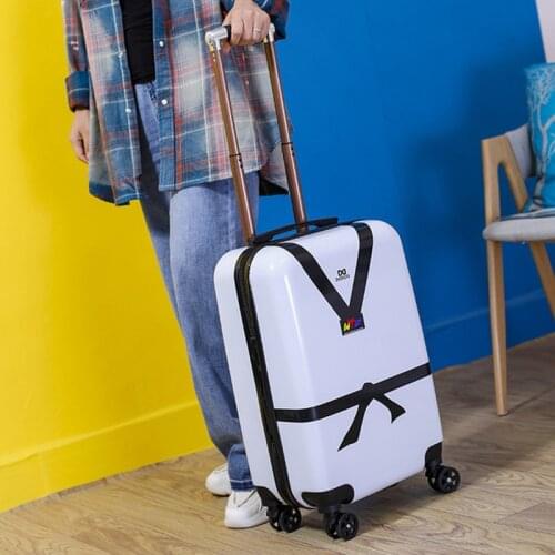 New fashion taekwondo childrens rolling suitcase cartoon trolley luggage bag travel portable universal wheel boarding suitcase