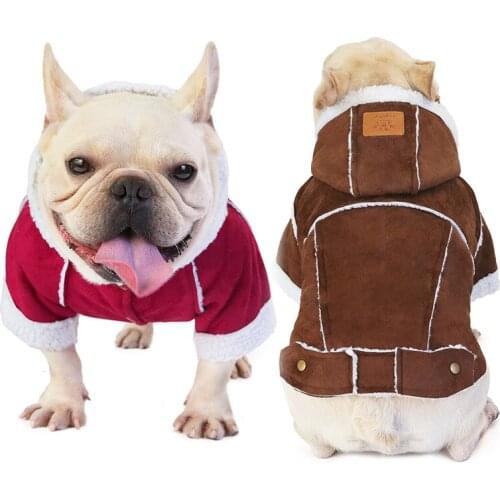 Deerskin Teddy Pet Dog Clothes For Small Dogs Clothing Warm Clothing for Dog Coat Puppy Outfit Pet Clothes for Large Dog Hoodies