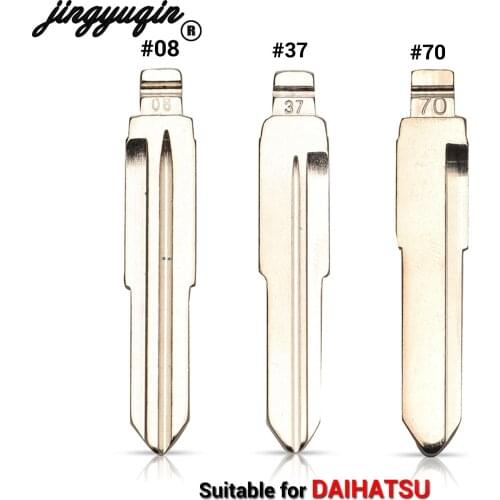 Jingyuqin For Daihatsu Charade Copen Cuore Feroza DH4R TOY41 MIT8 Blade 15pcs #70 37 No. 08 Remote Key Blade Type Flip Key Blank