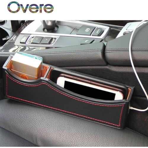 Overe 1PC Auto Car Seat Gap Box Armrest Organizer For Peugeot 508 308 206 307 207 407 2008 Citroen C4 C5 Opel Astra j h Insignia