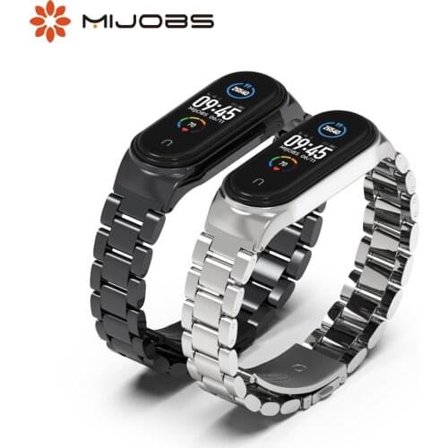 Bracelet Strap For Mi Band 5 Strap for Mi Band 4 Bracelet Correa Wristband for Xiaomi Miband 3 4 5 6 Metal strap Smart bracelet