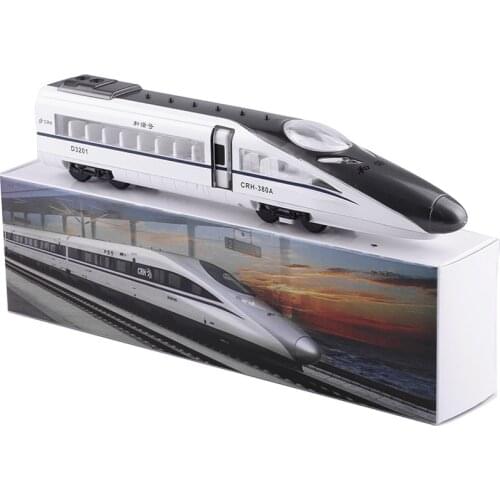 JACKIEKIM Toy CHSR CRH High-speed train China Bullet Train Metro Liner Alloy Metal Vehicle with Voice Light Color Box Packing