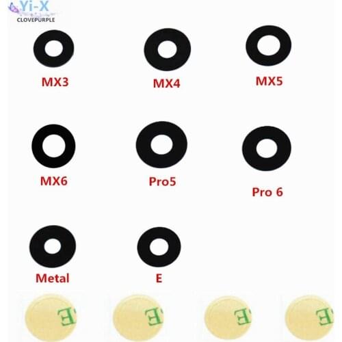 Rear Camera Glass Lens for Meizu MX3 MX4 MX5 MX6 Metal E Pro5 Pro6 with adhesive Sticker