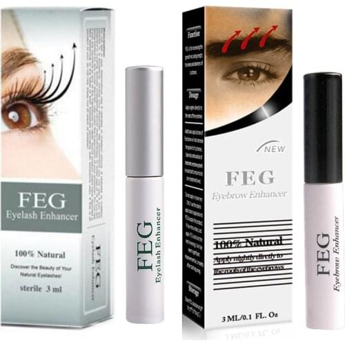 FEG Eyelash Growth Enhancer Natural Medicine Treatments Lash Eye Lashes Serum Mascara Eyelash Serum Lengthening Eyebrow Growth