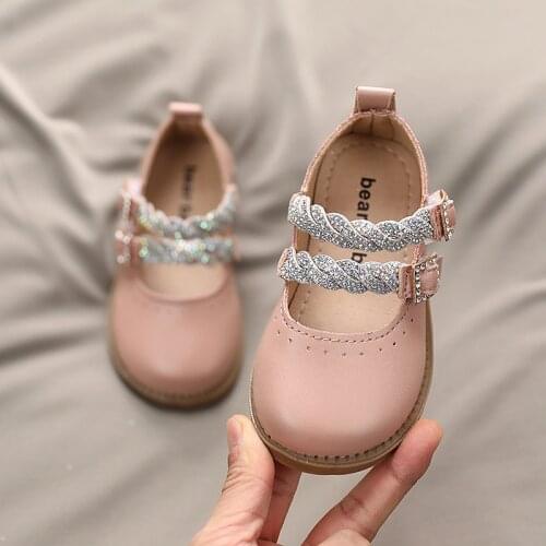 Baby fashion princess girls wedding shoes leather children dress school shoes children 1 2 3 4 5 6 years