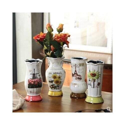 Vase, simple creative dining table TV cabinet flower arrangement American living room home decoration, second