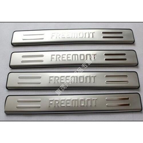 High quality Car styling Stainless steel Door Sill Scuff Plate panel kick step protector threshold For FIAT Freemont 2012-2019