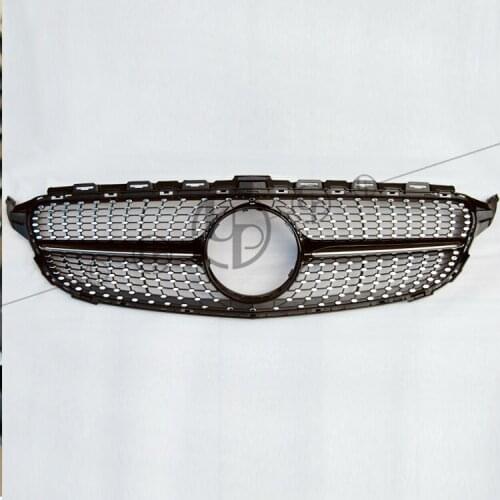 W205 front grille C class C180 C200 C250 C63 diamond style